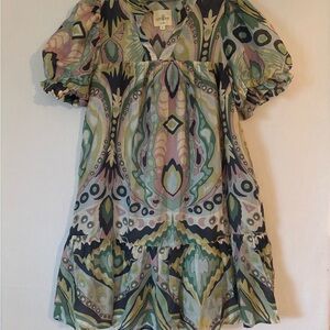 Umgee Multicolor Abstract Dress